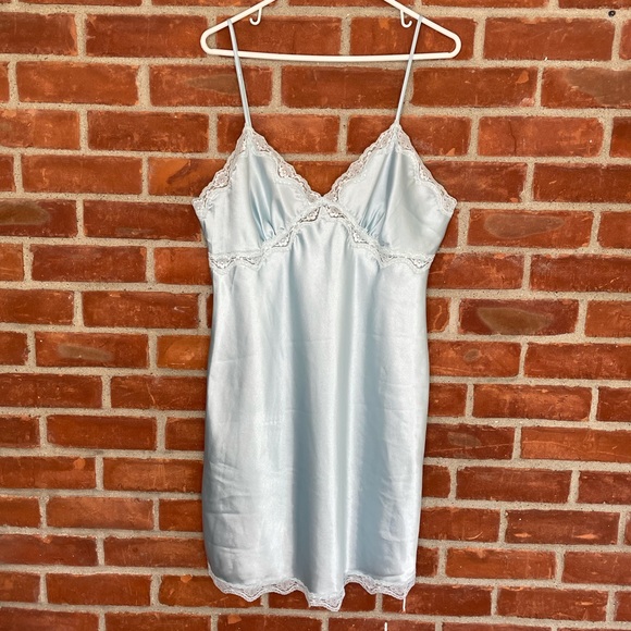Vintage Dresses Y2k Baby Blue Slip Dress Poshmark